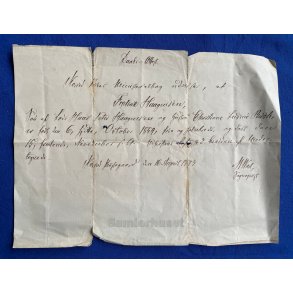 Daabs Attest - Frederik Haagensen - 1873