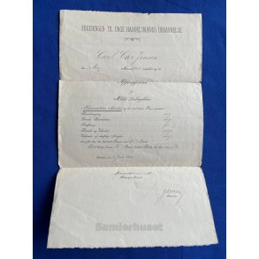 Foreningen til unge Handelsm�nds Uddannelse - Carl Chr. Hansen - Afgangspr�ve - Maj 1913.