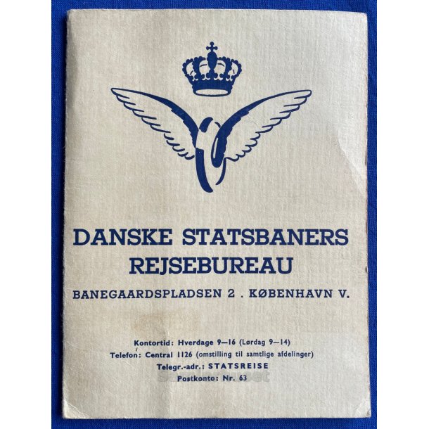 Danske Statsbaners Rejsebureau - Mappe til Billetter.