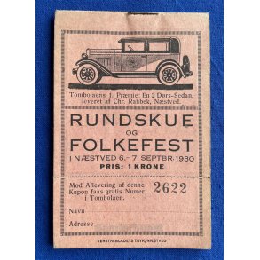 Rundskue og Folkefest i Nstved 6 - 7 Sept. 1930