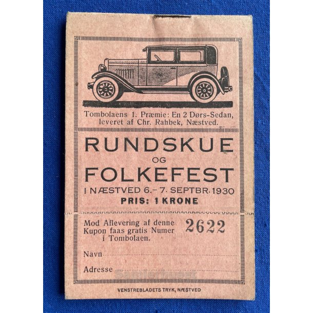 Rundskue og Folkefest i Nstved 6 - 7 Sept. 1930