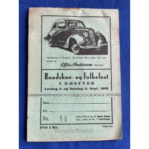Rundskue og Folkefest i Nstved 5 - 6 Sept. 1936