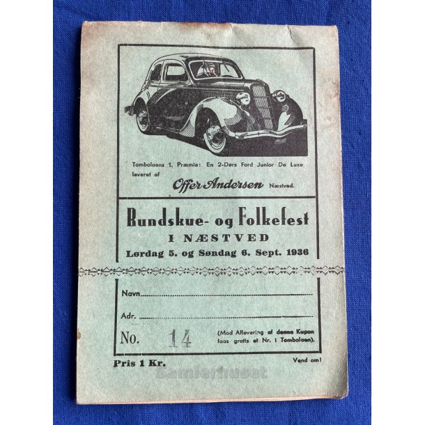 Rundskue og Folkefest i Nstved 5 - 6 Sept. 1936