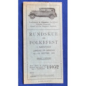 Rundskue og Folkefest i Nstved 12 - 13. Sept. 1931 - Hfte
