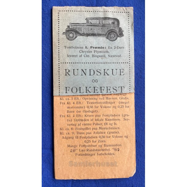 Rundskue og Folkefest i Nstved 12 Sept. 1931 - Hfte
