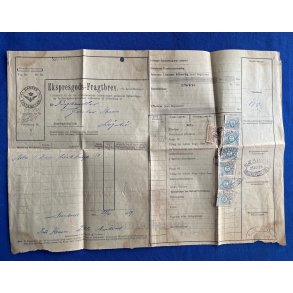 Ilgods Fragtbrev - N�stved D.S.B. 1919