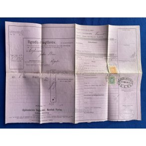 Ilgods Fragtbrev - Aalborg D.S.B. 1919