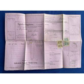 Ilgods Fragtbrev - Aalborg D.S.B. 1919