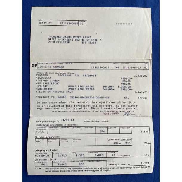 Gentofte Kommune - Social og Sundhedsforvaltning - 1981