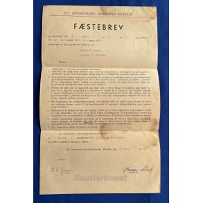 Fstebrev - Sct.Jrgensbjerg Kirkegrd - Roskilde