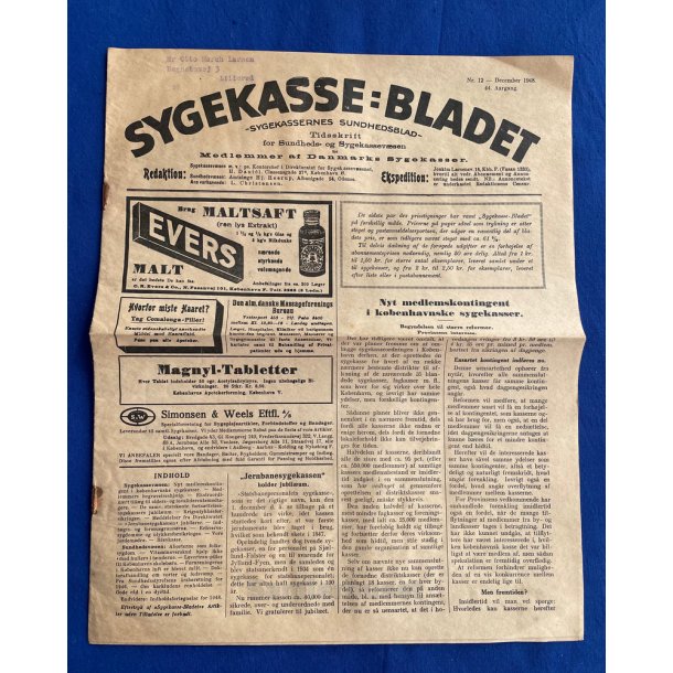 Sygekassebladet - December 1948