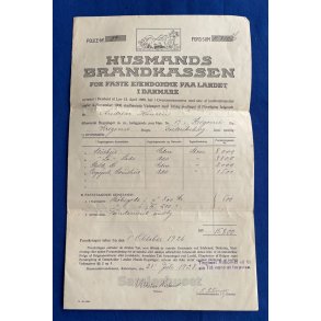 Husmands Brandkassen - Police - 1928