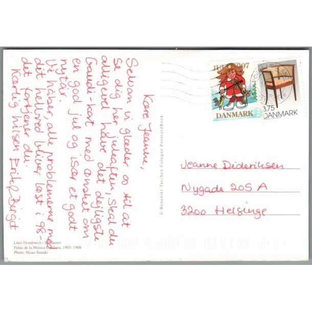 Julemrke 1997 p Postkort