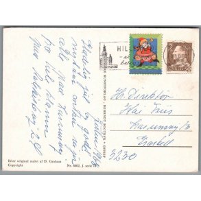 Julemrke 1968 p Postkort