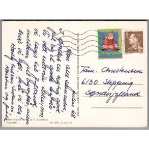 Julemrke 1968 p Postkort