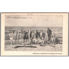 B�rnehj�lpsdagen 1912 - K�benhavns Kommunel�rerforenings Feriekoloni - Postkort - Ubrugt