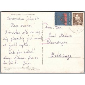Julemrke 1964 p Postkort