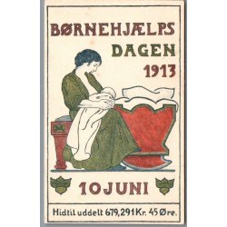 B�rnehj�lpsdagen 1913 - Postkort - Ubrugt