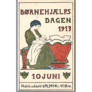 B�rnehj�lpsdagen 1913 - Postkort - Ubrugt