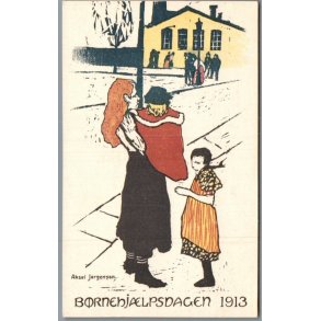 B�rnehj�lpsdagen 1913 - Postkort - Ubrugt