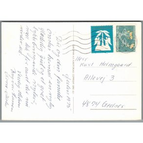 Julemrke 1975 p Postkort