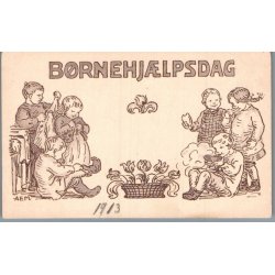 B�rnehj�lpsdagen 1913 - Postkort - Ubrugt