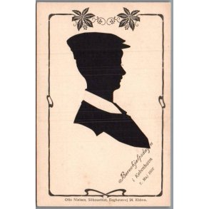 B�rnehj�lpsdagen 1907 - Silhuet Postkort - Ubrugt
