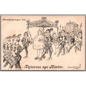 B�rnehj�lpsdagen 1907 -  Kejserens Nye Kl�der - Postkort - Ubrugt