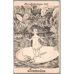 B�rnehj�lpsdagen 1907 -  Tommelise - Postkort - Ubrugt
