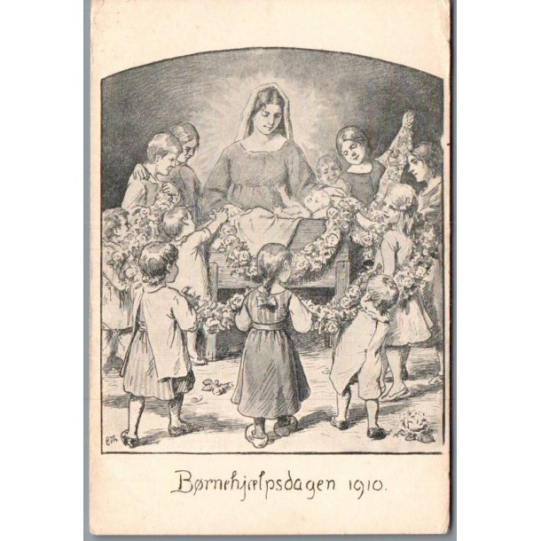 B�rnehj�lpsdagen 1910 - Postkort - Ubrugt