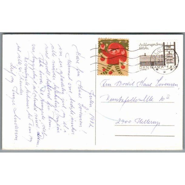 Julemrke 1982 p Postkort