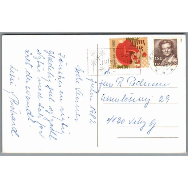 Julemrke 1982 p Postkort