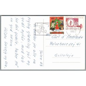 Julemrke 1983 p Postkort