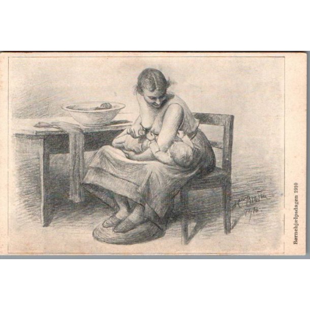 B�rnehj�lpsdagen 1910 - Postkort - Ubrugt