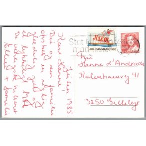 Julemrke 1985 p Postkort