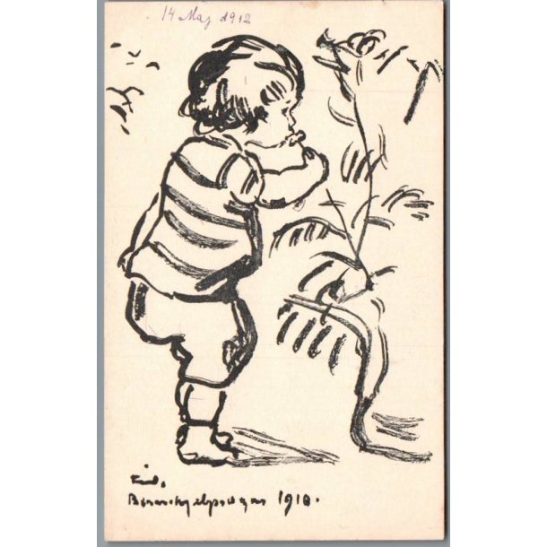 B�rnehj�lpsdagen 1910 - Postkort - Ubrugt