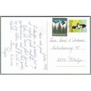 Julemrke 1986 p Postkort