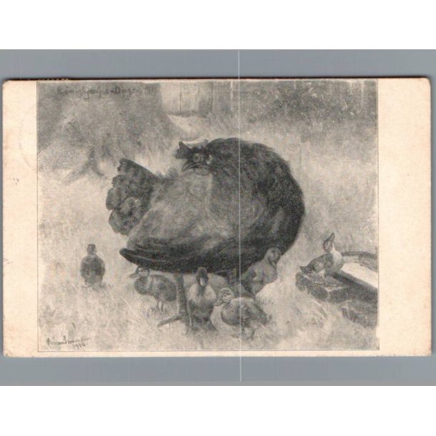 B�rnehj�lpsdagen 1910 - Postkort - Brugt