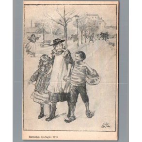 B�rnehj�lpsdagen 1910 - Postkort - Ubrugt