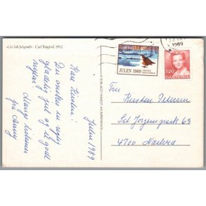 Julem�rke - N�stved Herlufsholm 1989 p� Postkort