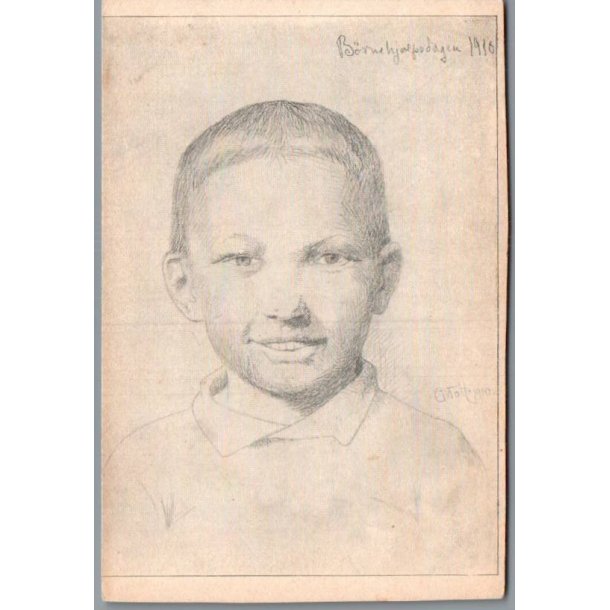 B�rnehj�lpsdagen 1910 - Postkort - Ubrugt