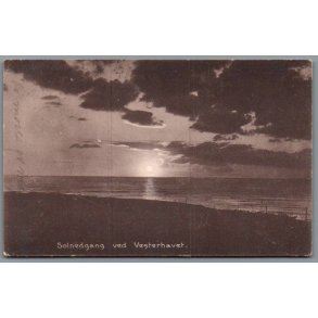 Solnedgang ved Vesterhavet - Brugt