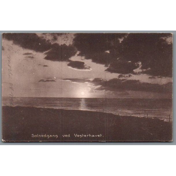 Solnedgang ved Vesterhavet - Brugt