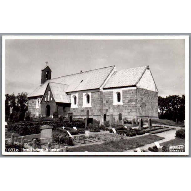 Hundborg Kirke - Postkort - Ubrugt