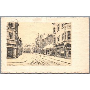 Rosengade - Odder - Chr.Tom Petersen - Postkort - Brugt - Svagt hj�rne !