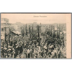 Chinese Procession- Kina - Postkort - Ubrugt - Har v�ret kl�bet op !