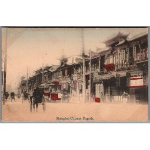 Shanghai Chinese Pagode - Kina - Postkort - Ubrugt
