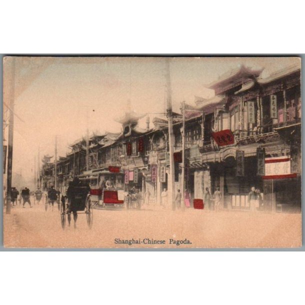 Shanghai Chinese Pagode - Kina - Postkort - Ubrugt