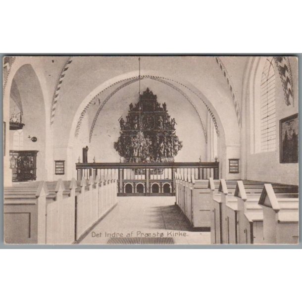 Det indre af Prst Kirke - A. Jensen 16519 - Brugt