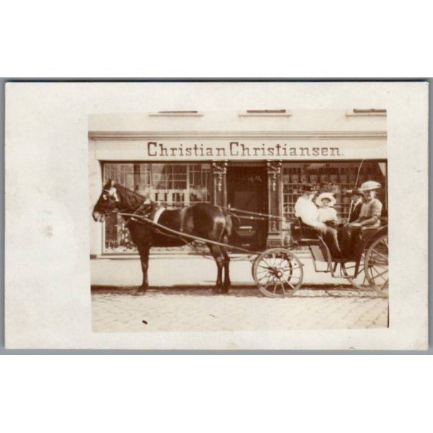 Christian Christiansen - Borggade 1 - Gr�sten - Fotokort u/n - Ubrugt